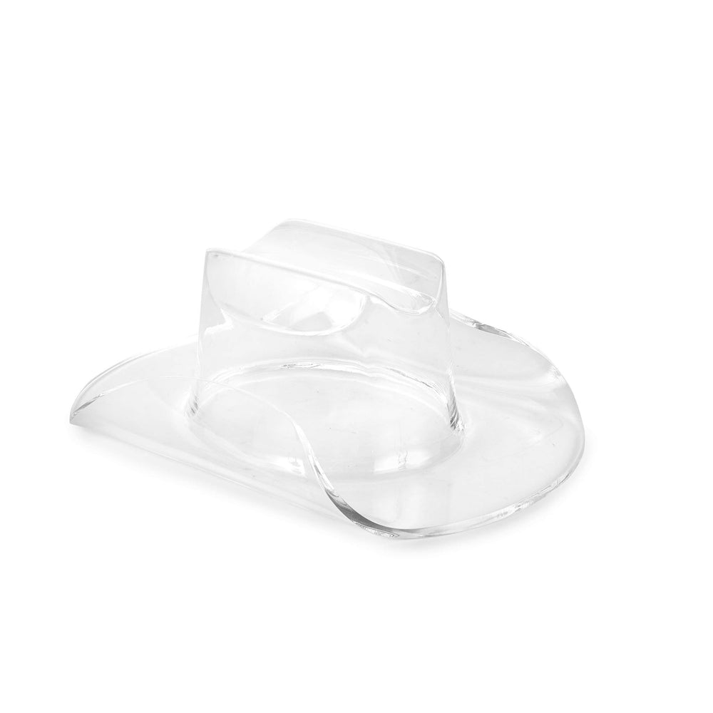 Huang Acrylic Small Cowboy Hat | Perfect for Home Decor or Chip and Dip Serving Bowl | used for Decor, Dinning, Serving, Hosting | Durable Constructi