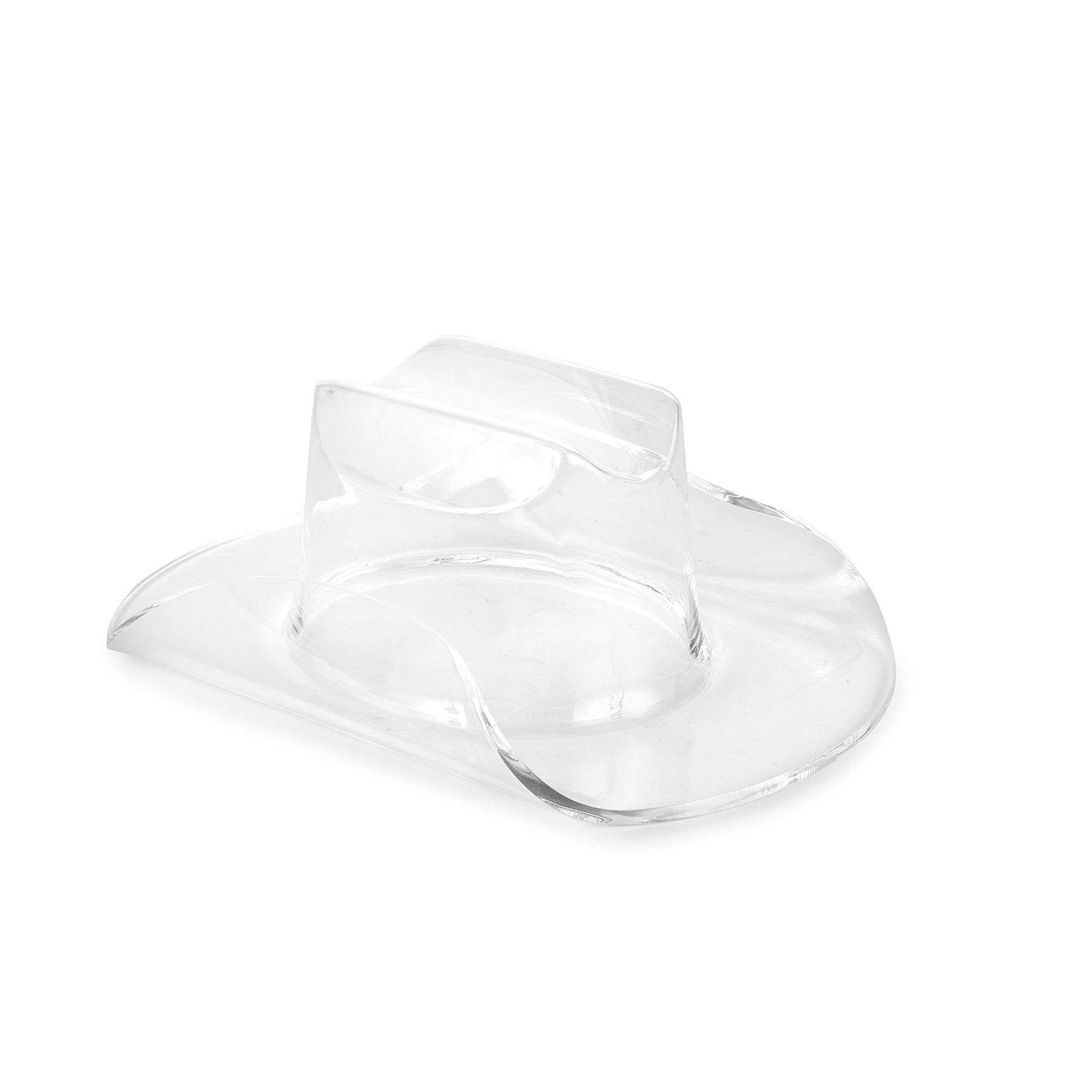 Huang Acrylic Small Cowboy Hat | Perfect for Home Decor or Chip and Dip Serving Bowl | used for Decor, Dinning, Serving, Hosting | Durable Constructi