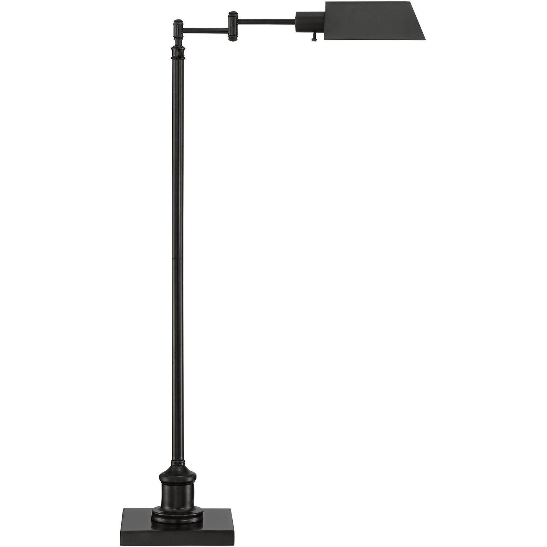Jenson Modern Pharmacy Floor Lamp Dark Bronze Adjustable Metal Head for Living Room Reading Bedroom Office - Regency Hill